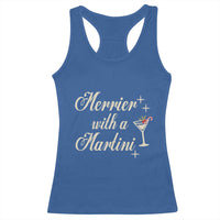 Merrier With a Martini Christmas Racerback Tank Top - Wonder Print Shop
