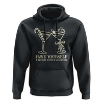Christmas Cocktail Hoodie Merry Little Cocktail Espresso Martini - Wonder Print Shop