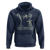 Christmas Cocktail Hoodie Merry Little Cocktail Espresso Martini - Wonder Print Shop