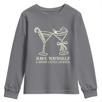 Christmas Cocktail Youth Sweatshirt Merry Little Cocktail Espresso Martini - Wonder Print Shop