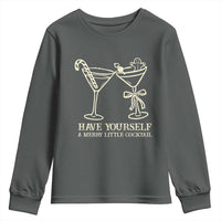 Christmas Cocktail Youth Sweatshirt Merry Little Cocktail Espresso Martini - Wonder Print Shop