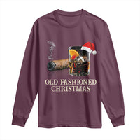 Old Fashioned Cocktail Christmas Long Sleeve Shirt Funny Bourbon Cocktail Drink - Wonder Print Shop