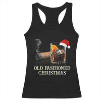 Old Fashioned Cocktail Christmas Racerback Tank Top Funny Bourbon Cocktail Drink - Wonder Print Shop