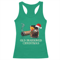 Old Fashioned Cocktail Christmas Racerback Tank Top Funny Bourbon Cocktail Drink - Wonder Print Shop