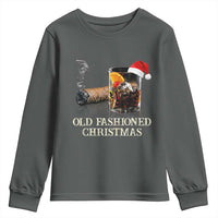 Old Fashioned Cocktail Christmas Youth Sweatshirt Funny Bourbon Cocktail Drink - Wonder Print Shop