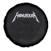 Hanukkah Heavy Metal Spare Tire Cover Latke Party Jewish Menorah Dreidel - Wonder Print Shop
