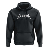 Hanukkah Heavy Metal Hoodie Latke Party Jewish Menorah Dreidel - Wonder Print Shop