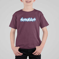 Hanukkah Heavy Metal T Shirt For Kid Jewish Menorah Dreidel - Wonder Print Shop