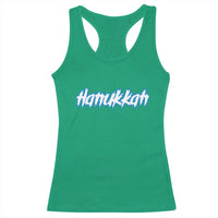 Hanukkah Heavy Metal Racerback Tank Top Jewish Menorah Dreidel - Wonder Print Shop