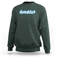 Hanukkah Heavy Metal Sweatshirt Jewish Menorah Dreidel - Wonder Print Shop