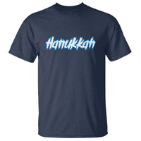 Hanukkah Heavy Metal T Shirt Jewish Menorah Dreidel - Wonder Print Shop
