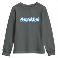 Hanukkah Heavy Metal Youth Sweatshirt Jewish Menorah Dreidel - Wonder Print Shop