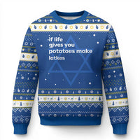 Life Gives Potatoes Make Latkes Hanukkah Ugly Sweater Funny Hanukkah Gift Jewish Holiday - Wonder Print Shop