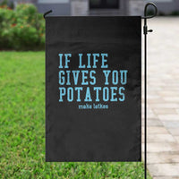 If Life Gives You Potatoes Make Latkes Garden Flag Funny Hanukkah Gift Jewish Holiday - Wonder Print Shop