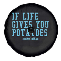 If Life Gives You Potatoes Make Latkes Spare Tire Cover Funny Hanukkah Gift Jewish Holiday - Wonder Print Shop