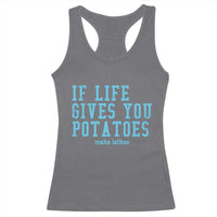 If Life Gives You Potatoes Make Latkes Racerback Tank Top Funny Hanukkah Gift Jewish Holiday - Wonder Print Shop