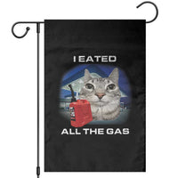 Sarcastic Cat Meme Garden Flag Funny Retro I Eated All The Gas Gen Z Humor - Wonder Print Shop