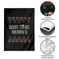 Soon To Be Merry'd Christmas Garden Flag Engaged Couple Matching - Wonder Print Shop
