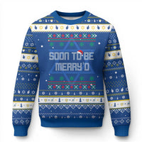 Soon To Be Merry'd Christmas Hanukkah Ugly Sweater Engaged Couple Matching - Wonder Print Shop