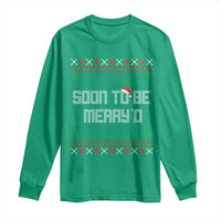 Soon To Be Merry'd Christmas Long Sleeve Shirt Engaged Couple Matching - Wonder Print Shop