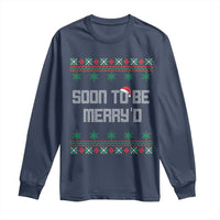 Soon To Be Merry'd Christmas Long Sleeve Shirt Engaged Couple Matching - Wonder Print Shop