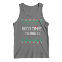Soon To Be Merry'd Christmas Tank Top Engaged Couple Matching - Wonder Print Shop