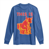 This Is Bull Shit Long Sleeve Shirt Bullshit Sarcastic Embarrassing Gag Gifts - Wonder Print Shop