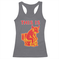 This Is Bull Shit Racerback Tank Top Bullshit Sarcastic Embarrassing Gag Gifts - Wonder Print Shop