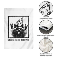 Vintage Raccoon Garden Flag Retro Silly Trash Panda Meme - Wonder Print Shop
