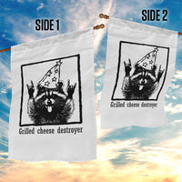 Vintage Raccoon Garden Flag Retro Silly Trash Panda Meme - Wonder Print Shop