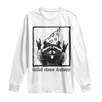 Vintage Raccoon Long Sleeve Shirt Retro Silly Trash Panda Meme - Wonder Print Shop