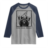 Vintage Raccoon Raglan Shirt Retro Silly Trash Panda Meme - Wonder Print Shop