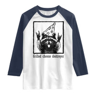 Vintage Raccoon Raglan Shirt Retro Silly Trash Panda Meme - Wonder Print Shop