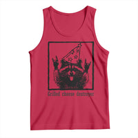 Vintage Raccoon Tank Top Retro Silly Trash Panda Meme - Wonder Print Shop