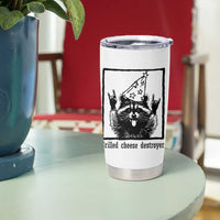 Vintage Raccoon Tumbler Cup Retro Silly Trash Panda Meme - Wonder Print Shop