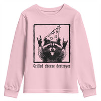 Vintage Raccoon Youth Sweatshirt Retro Silly Trash Panda Meme - Wonder Print Shop