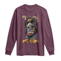 Bunny Puerto Rican Flag Long Sleeve Shirt Puerto Rican Taino Boricua Vibes