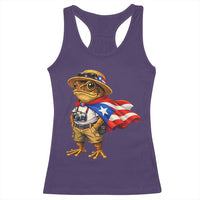 Coqui Frog Puerto Rico Flag Racerback Tank Top Puerto Rican Taino Boricua Vibes