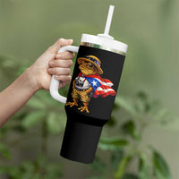 Coqui Frog Puerto Rico Flag Tumbler With Handle Puerto Rican Taino Boricua Vibes
