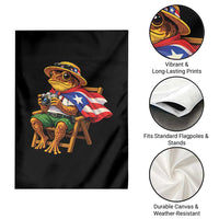 Funny Coqui Frog Puerto Rico Flag Garden Flag Puerto Rican Taino Boricua Hispanic