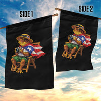 Funny Coqui Frog Puerto Rico Flag Garden Flag Puerto Rican Taino Boricua Hispanic
