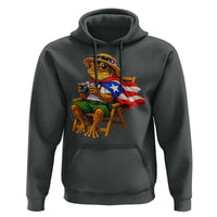 Funny Coqui Frog Puerto Rico Flag Hoodie Puerto Rican Taino Boricua Hispanic