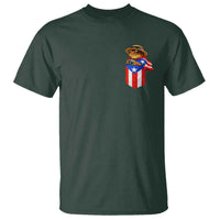 Funny Coqui Frog Puerto Rico Flag T Shirt Puerto Rican Taino Buricua Pocket Borinquen