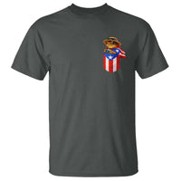 Funny Coqui Frog Puerto Rico Flag T Shirt Puerto Rican Taino Buricua Pocket Borinquen