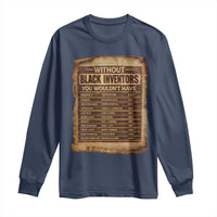 Black Inventors Long Sleeve Shirt Afro African Melanin Black History Month Juneteenth