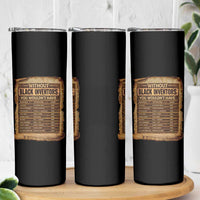 Black Inventors Skinny Tumbler Afro African Melanin Black History Month Juneteenth