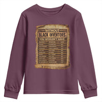Black Inventors Youth Sweatshirt Afro African Melanin Black History Month Juneteenth