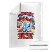 Abolish Ice Protest Throw Blanket Retro Protest No Human Is Illegal