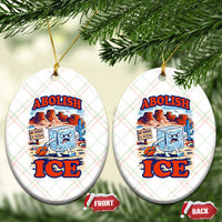 Abolish Ice Protest Ceramic Ornament Retro Protest No Human Is Illegal