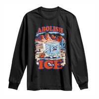 Abolish Ice Protest Long Sleeve Shirt Retro Protest No Human Is Illegal